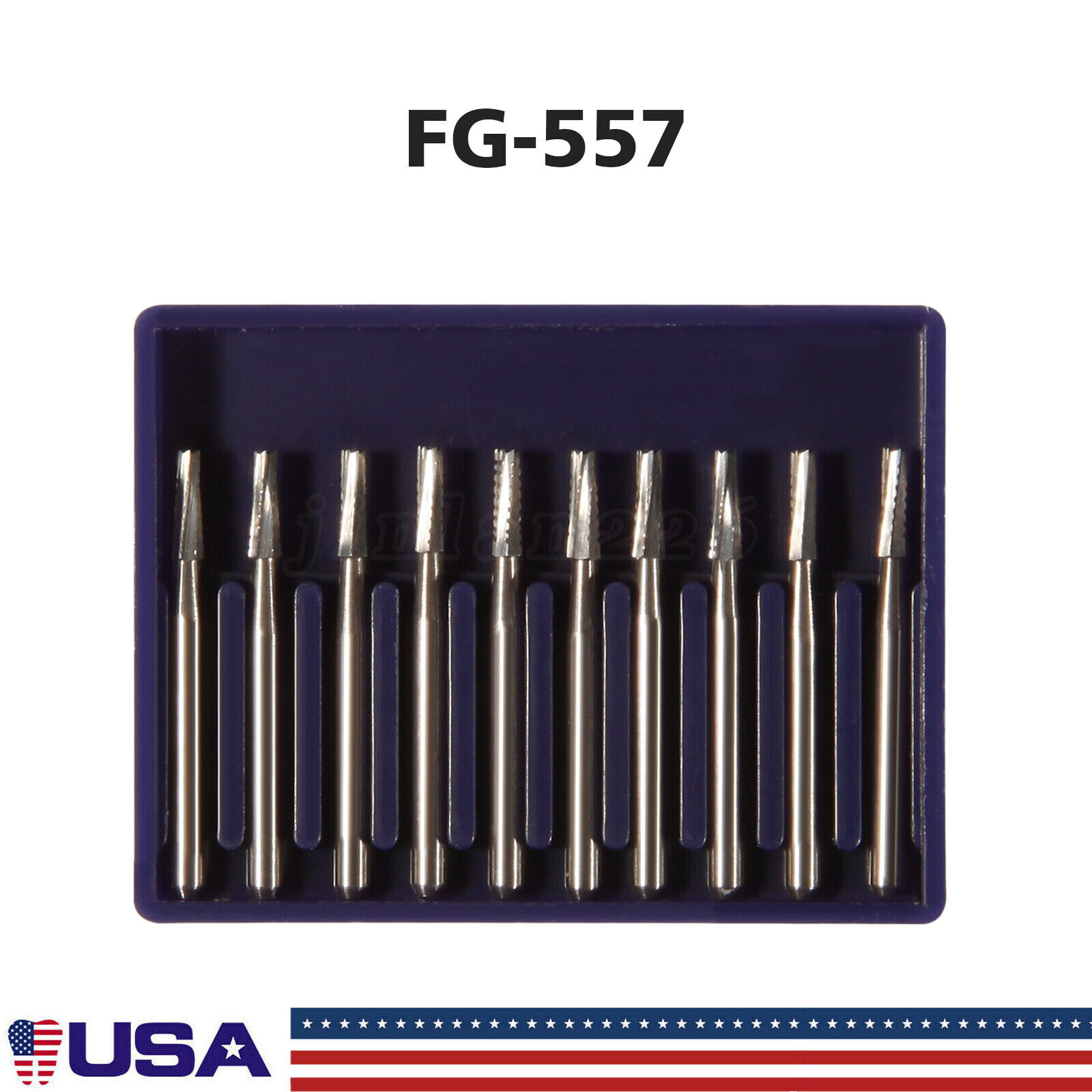 Dental Midwest FG #557 Clinic Length Cross Cut Carbide Burs 100pcs/10packs