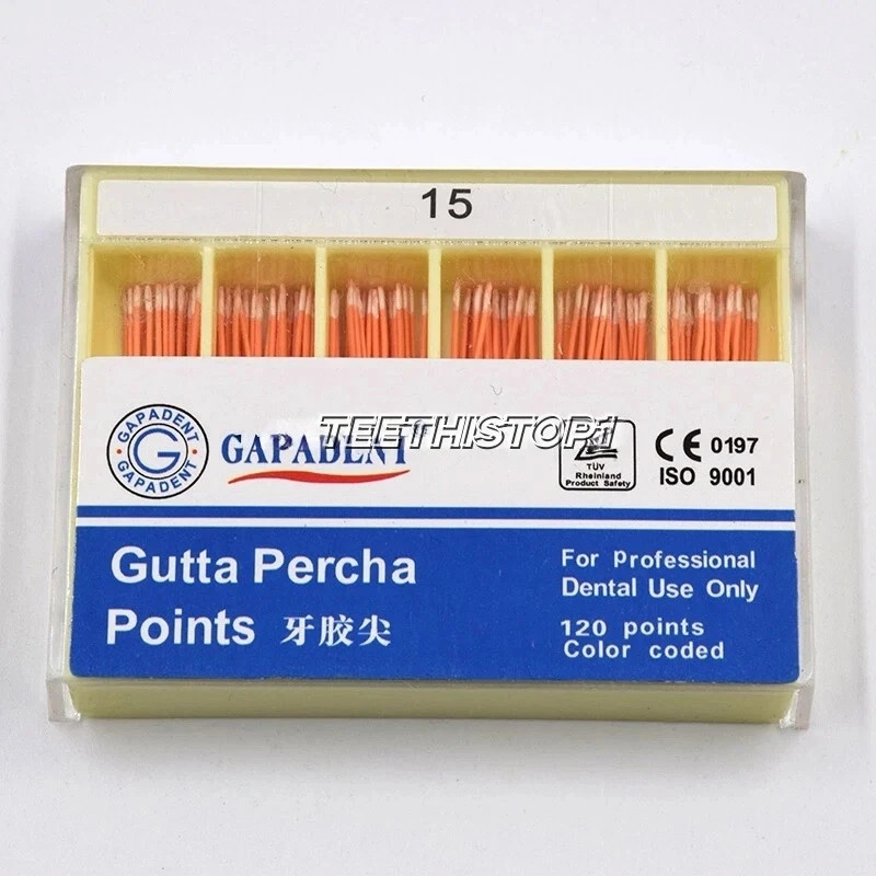 1Box Dental Endo Gutta Percha Points/Absorbent Paper Points Taper 0.02/0.04/0.06