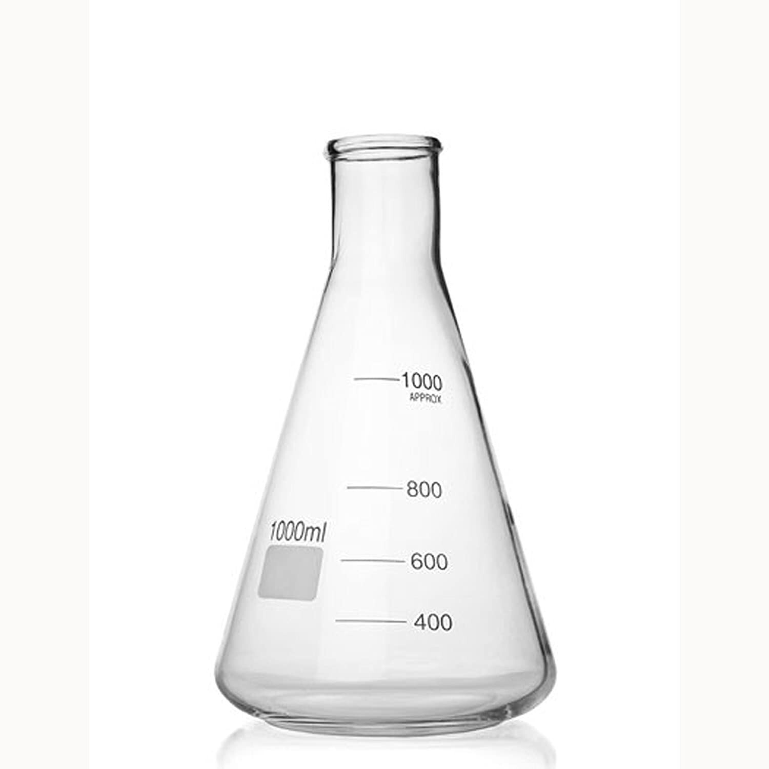 1000ML GLASS NARROW MOUTH ERLENMEYER FLASH