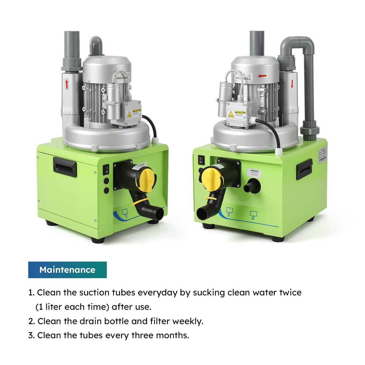 FDA CE Dental Mobile Suction Unit Pressure Pump Strong Suction 300L/600L/min