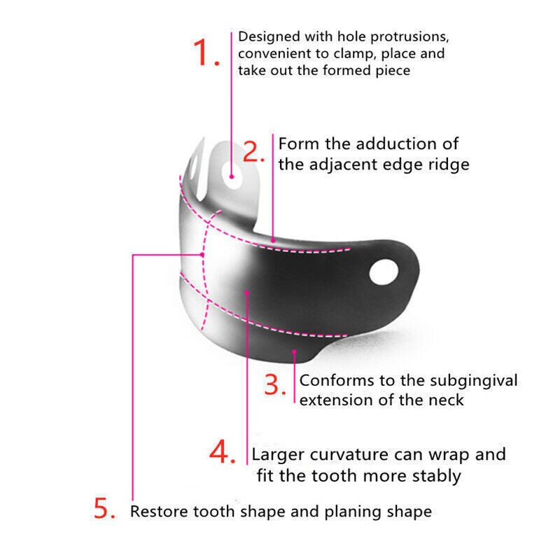 Dental Fit Garrison Palodent System Matrix Bands Ring Sectional Matrice Clamp
