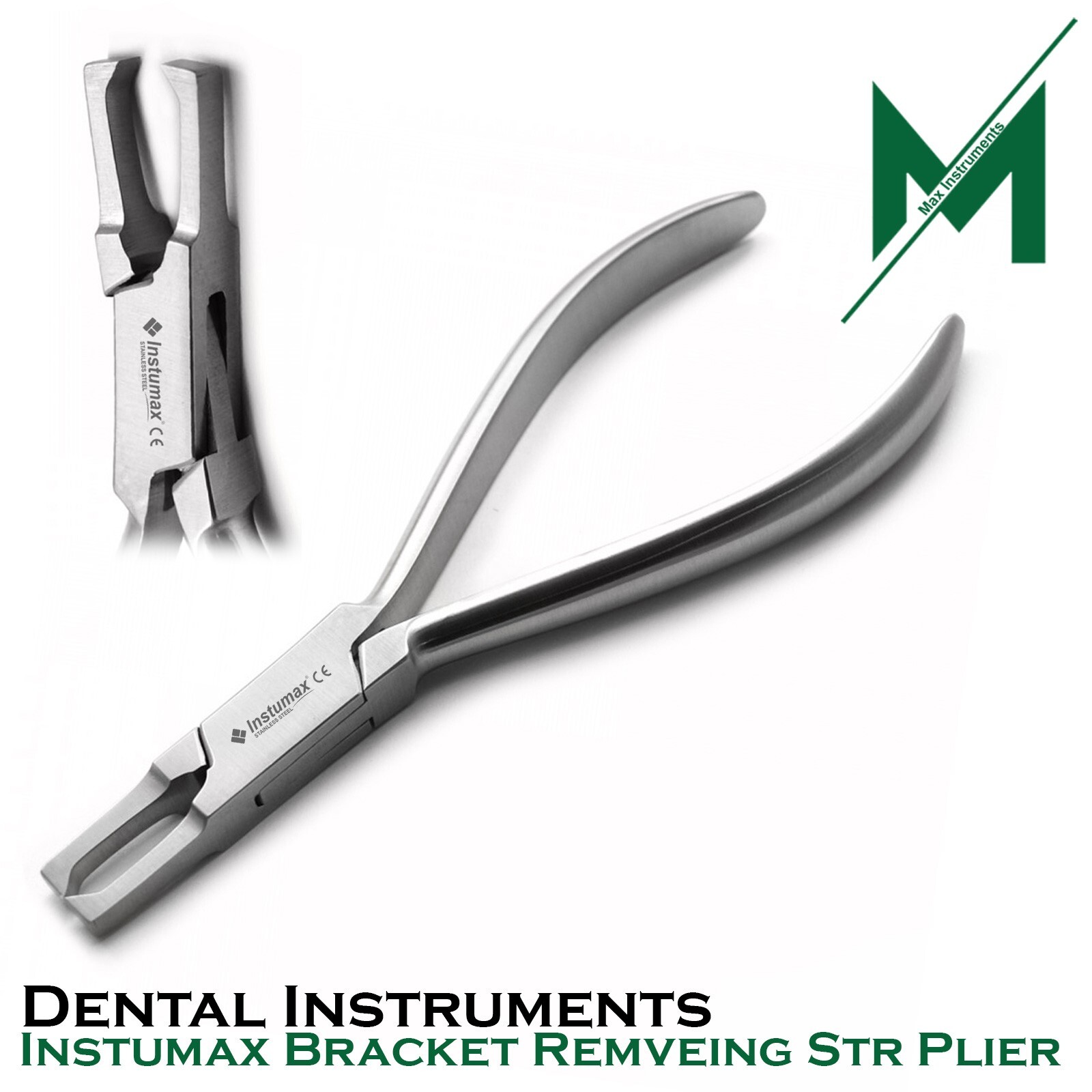 Straight Bracket Removing Pliers Dental Braces Removal Tool Instumax