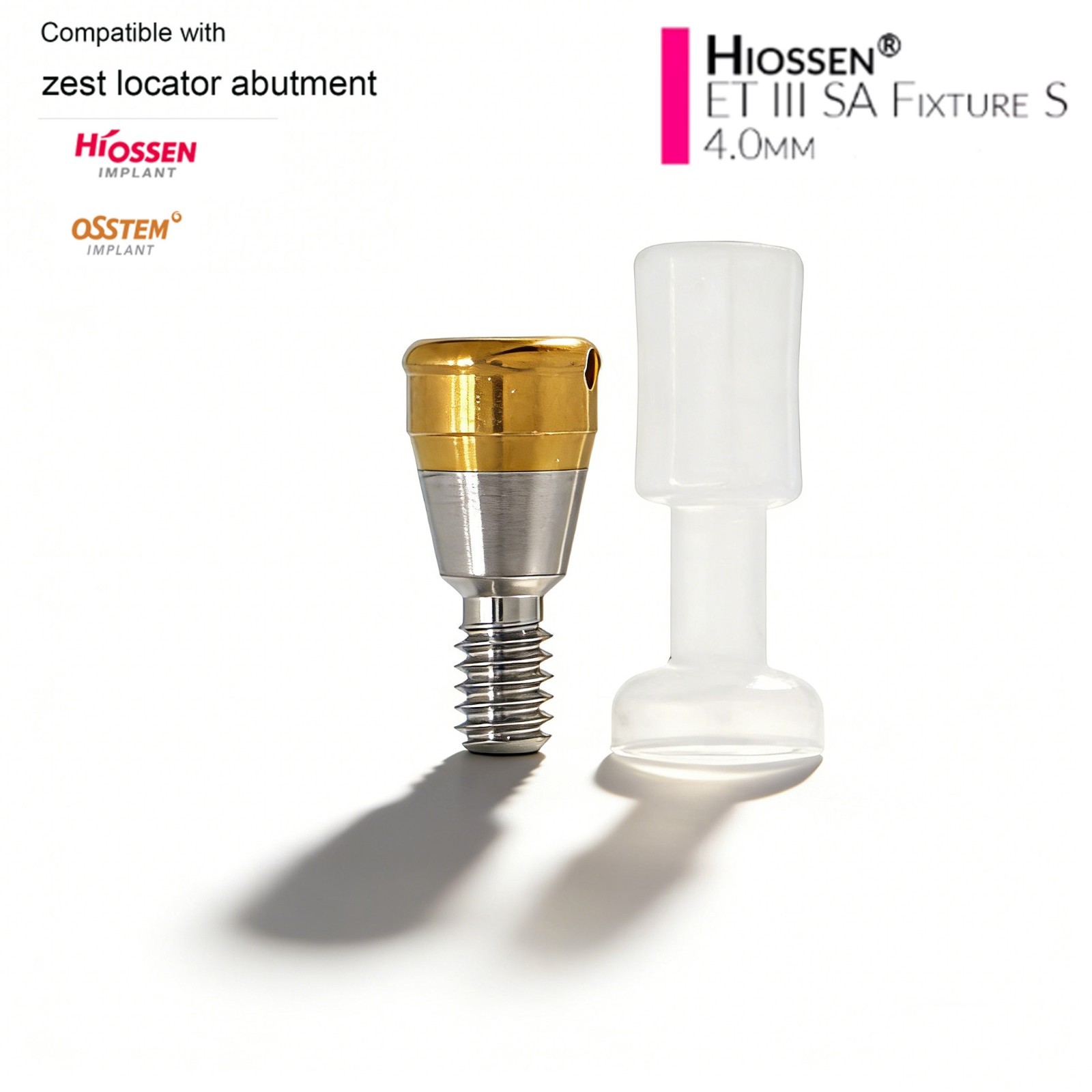 Overdenture Attachment locator abutment For HIOSSEN ET SA Mini/Standard Platform