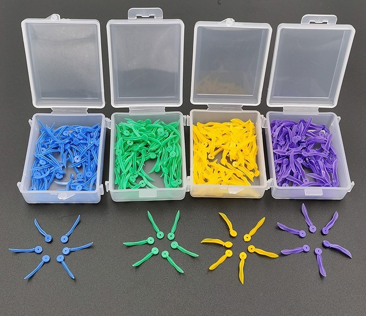 1000Pcs Dental Plastic Wedges W End Circular Holes Concave Design Diastema Wedge