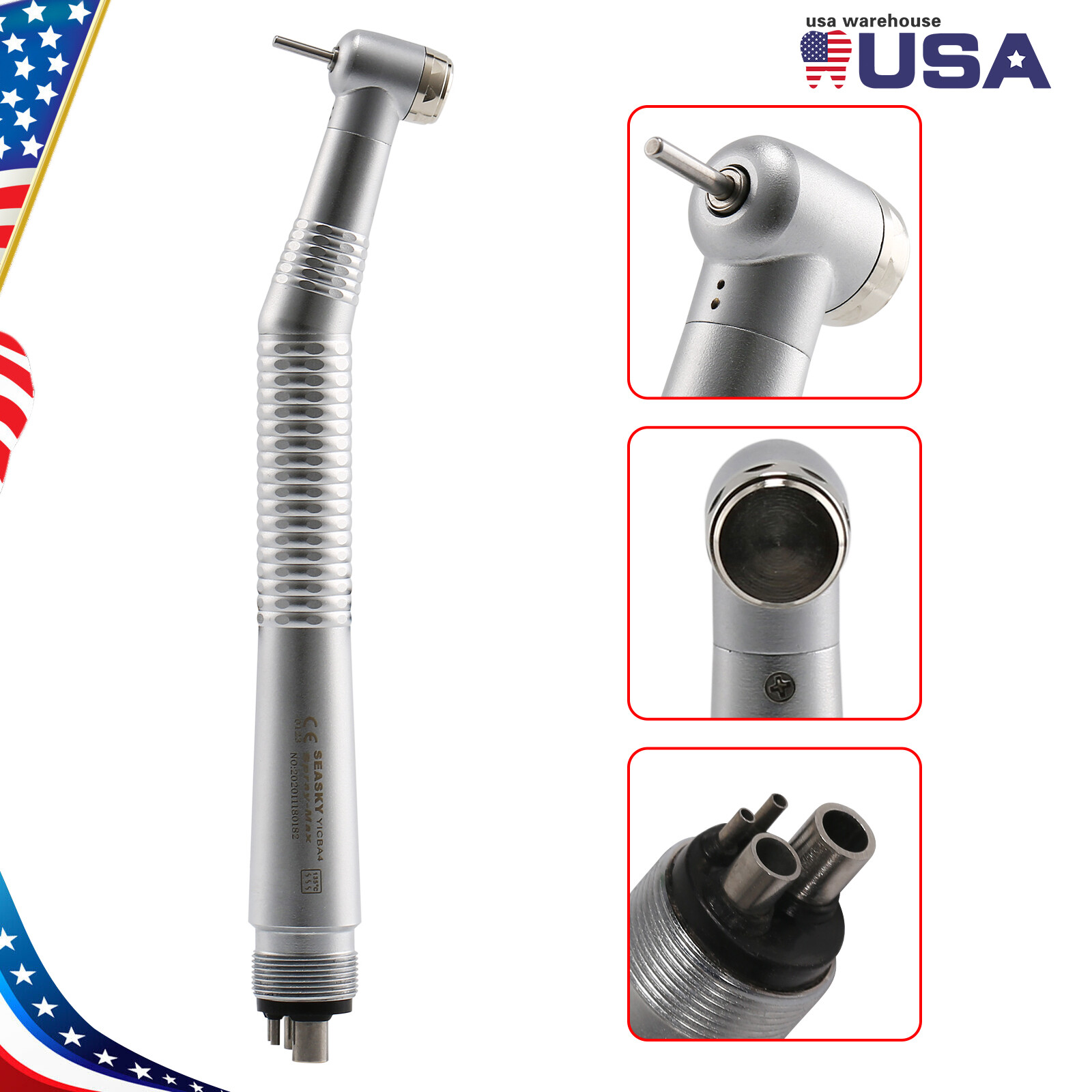 NSK Pana Max Style Dental High Speed Turbine Handpiece 4 Hole / Rotor Y1BAT dr
