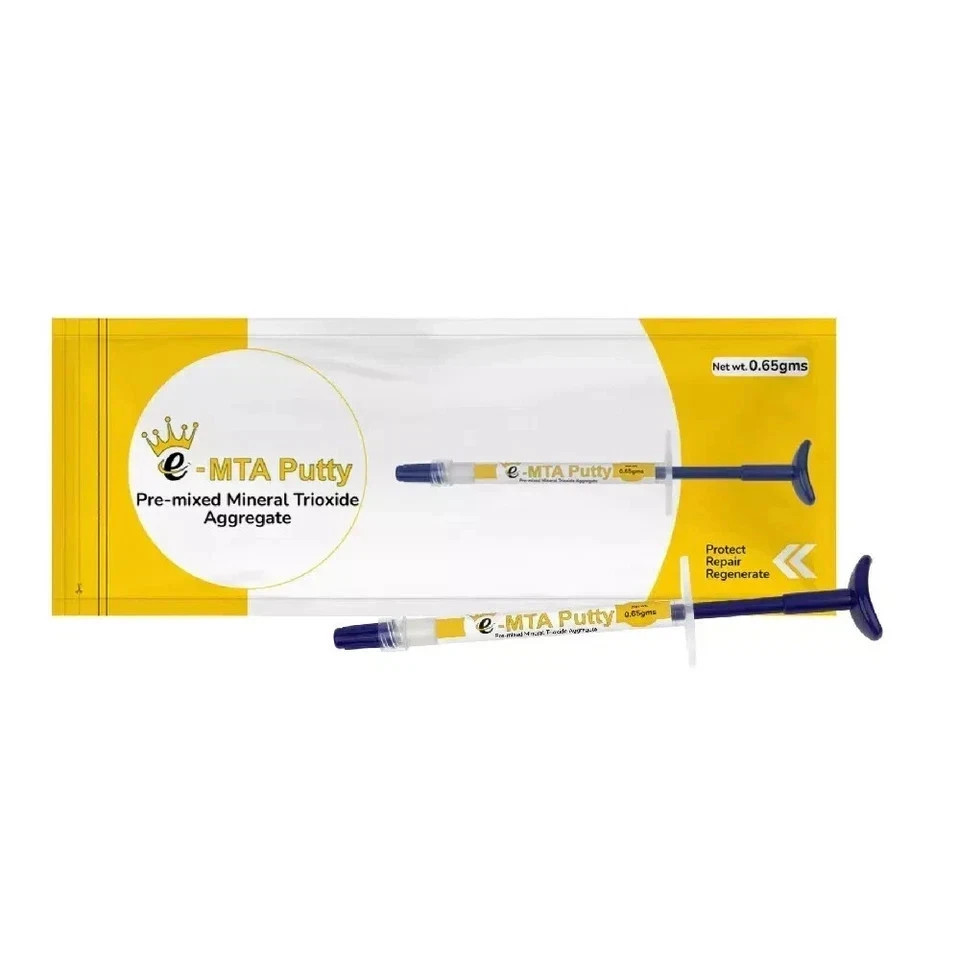 Dental E-MTA PUTTY Pre Mixed Mineral Trioxide Aggregate RCT 0.65gm Syringe FS