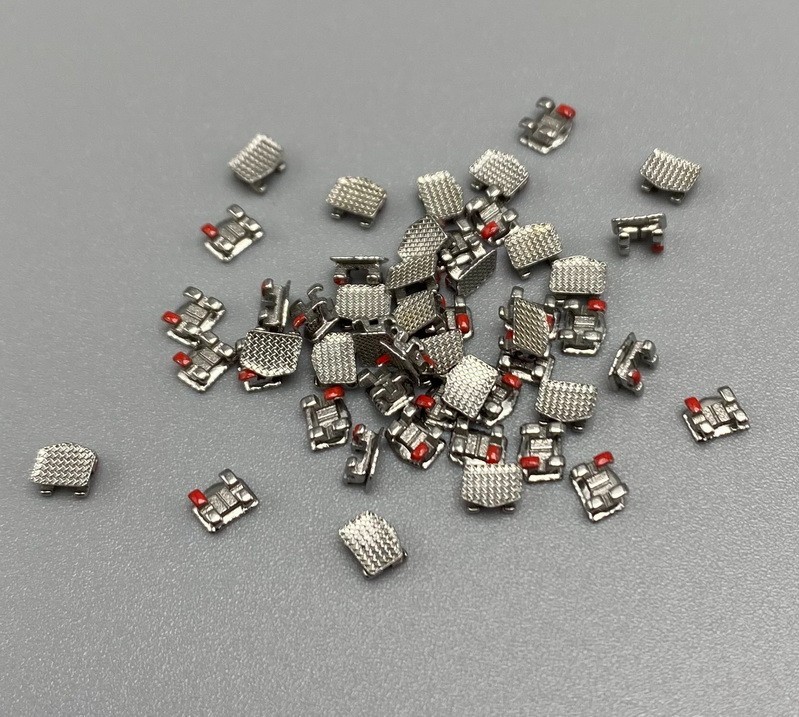 100PCS Dental Orthodontic Brackets Metal Braces Mini Roth Slot 022 345 hooks