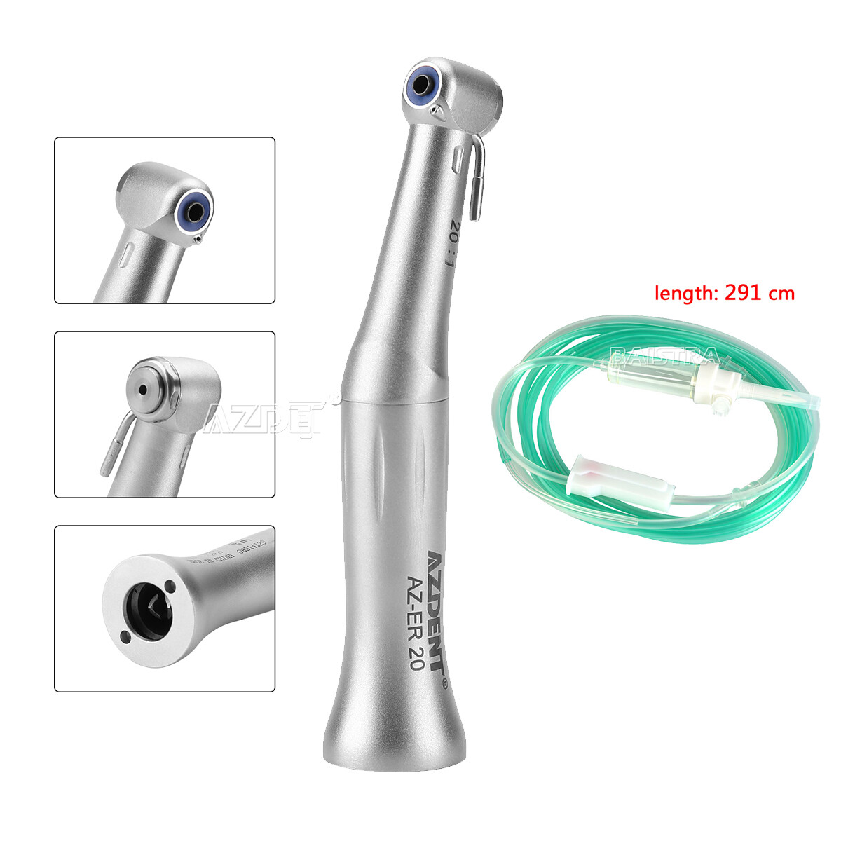 Dental Implant 20:1 Reduction Contra Angle Handpiece/Irrigation Tube Hose Fit WH