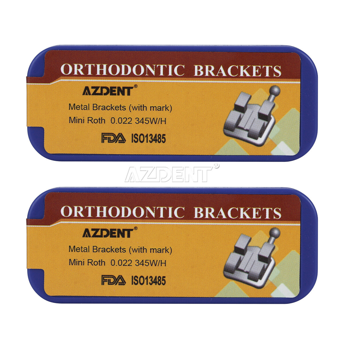 AZDENT Dental Orthodontic Bracket Braces MIM/Split mini Roth.022 345with hook