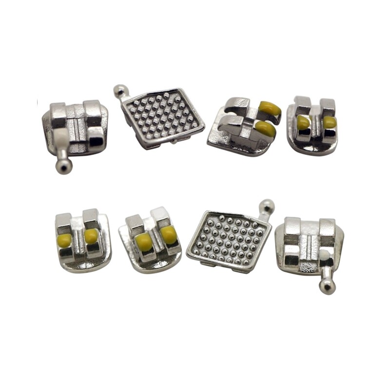 100 PACKS OC Dental Orthodontic Metal Bracket MIM Mini Roth MBT 018 022 345W/H