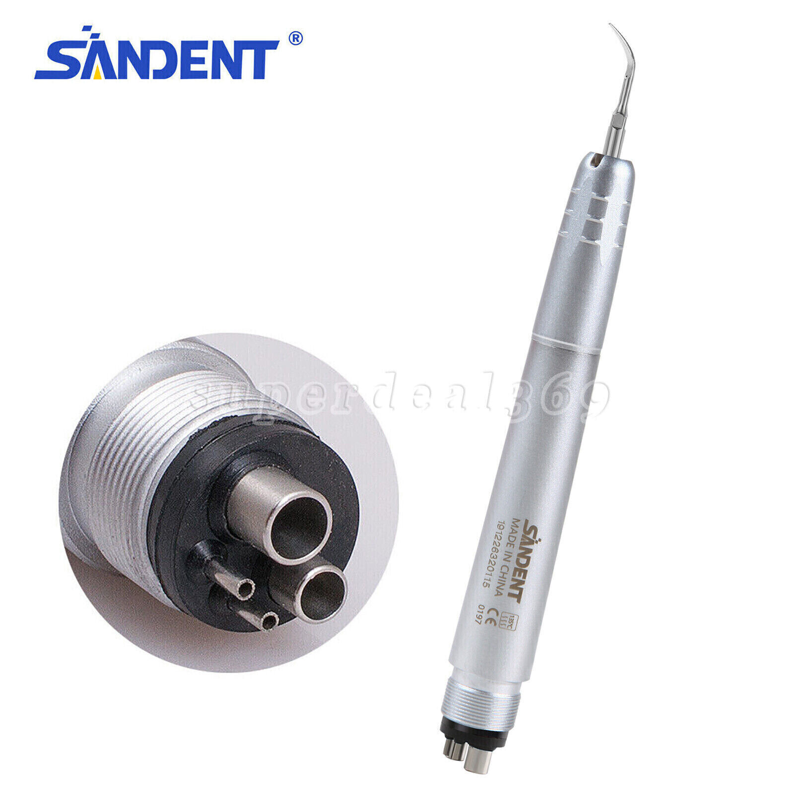 NSK Style Dental Ultrasonic Air Perio Scaler Handpiece Hygienist 2/4 Hole + Tips