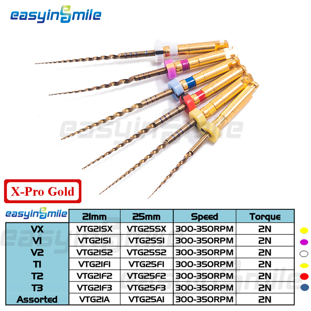 X-Pro Gold Taper Endo NITI Rotary File Endodontic Engine Files SX-F3 Easyinsmile