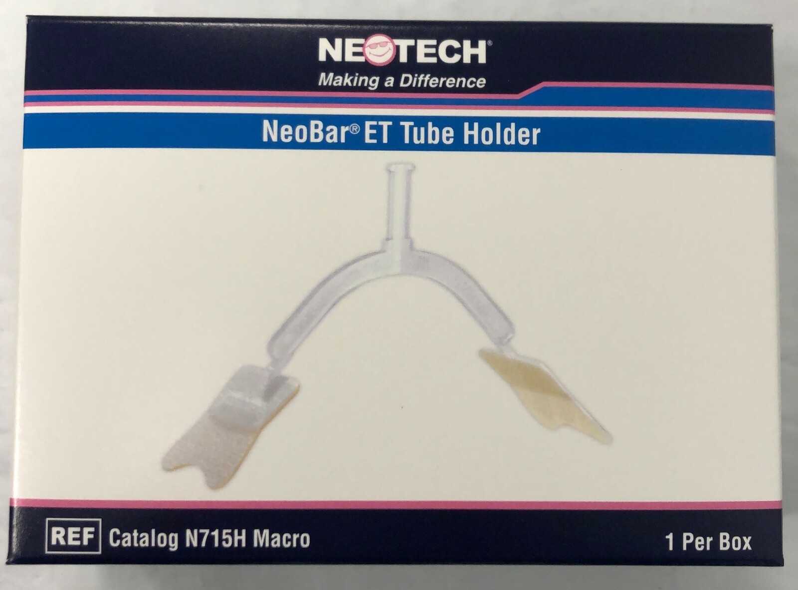 *1-Pack* Neotech NeoBar Endotracheal Tube Holder Size-Macro Clear N715H