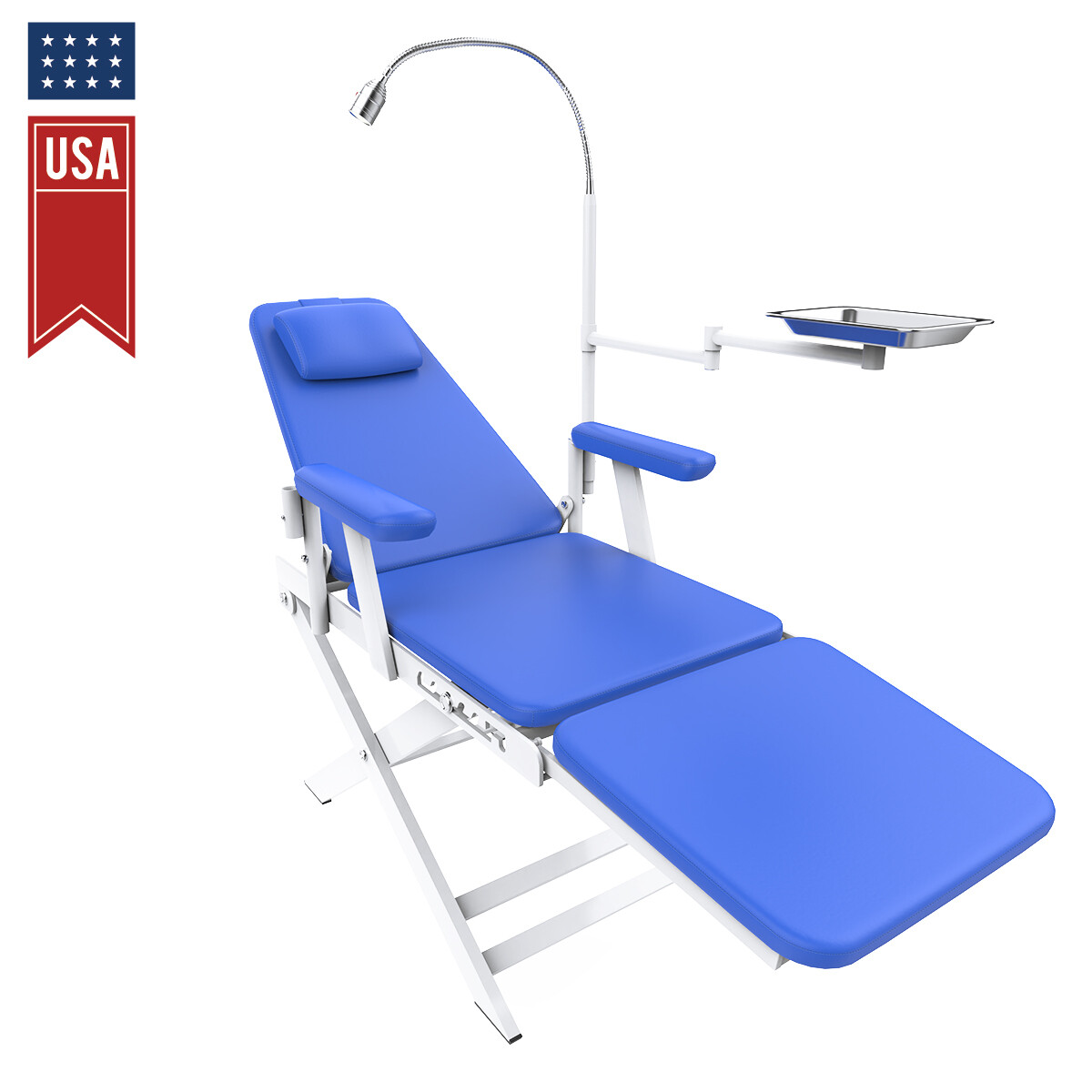 Portable Dental Mobile Delivery Unit Air Compressor Syringe SuctionTurbine/Chair