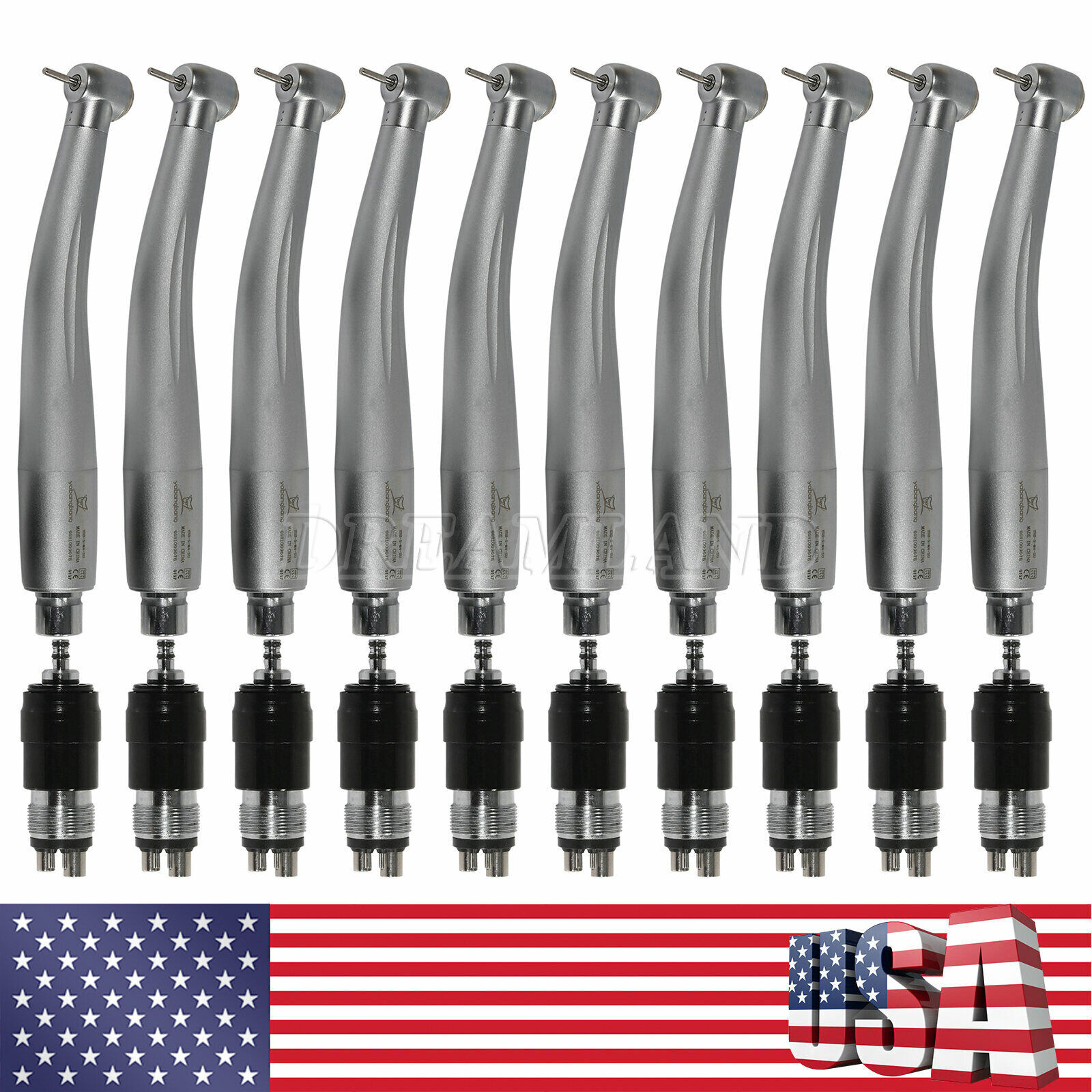 50pcs Dental Turbine Diamond Burs FG For High Speed Handpiece FG1.6mm 97 types