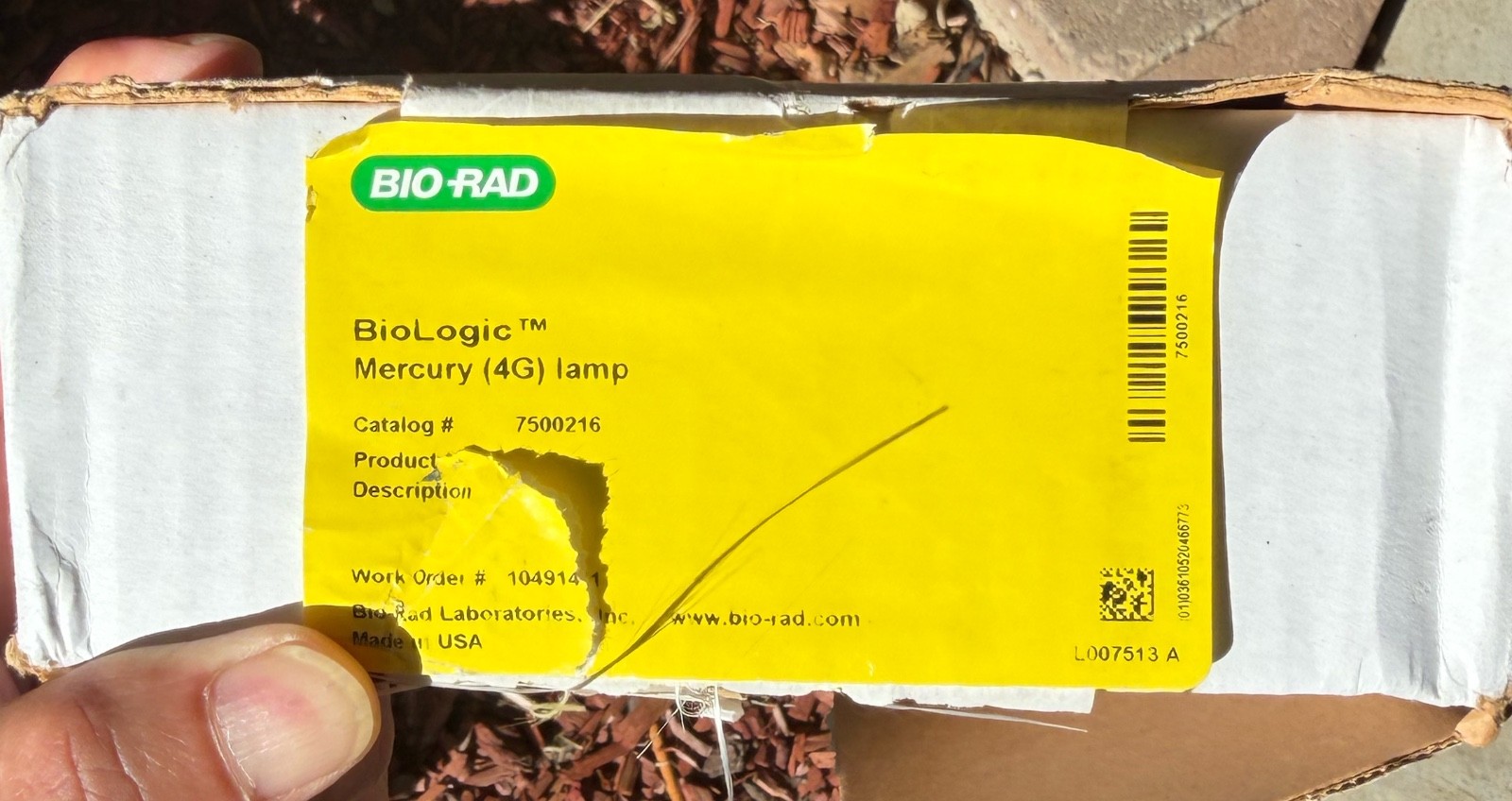 Bio-Rad Biologic Duo Mercury (Hg) UV Detector Replacement Lamp Hex Key #7500216