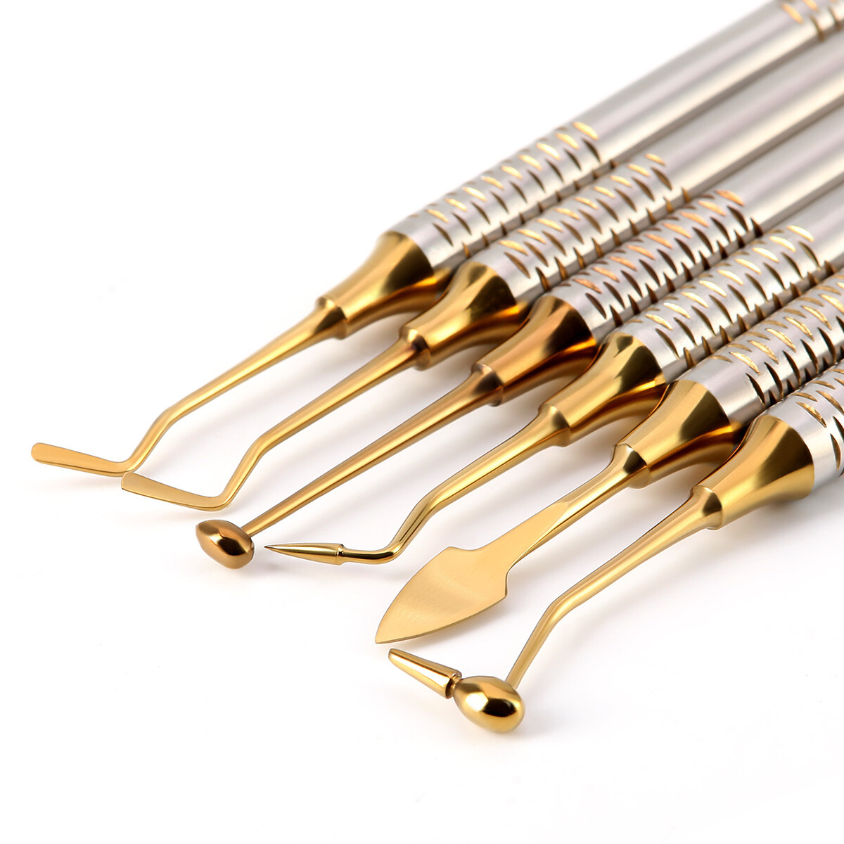 6pcs/set Dental Composite Resin Filling Spatula Repair Restorative Instruments