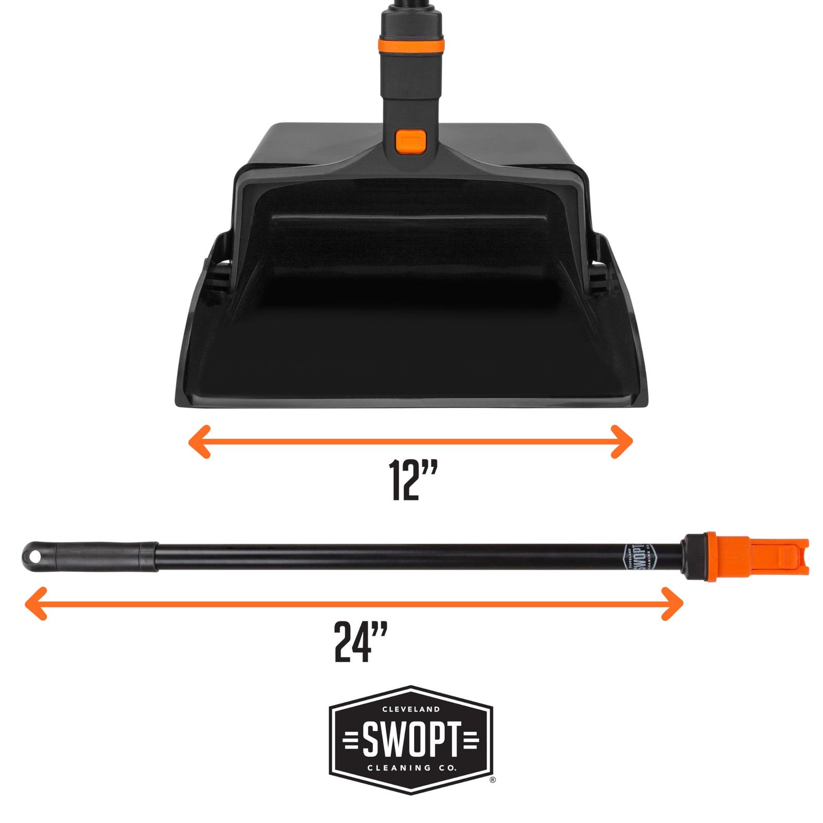 Swopt 12 Upright Dustpan Standard Combo Ergonomic Design Eliminates Need To