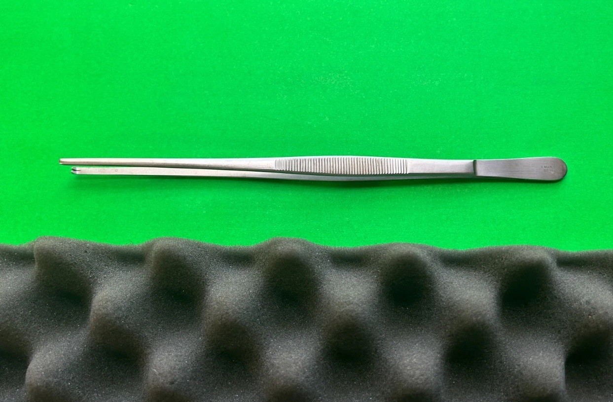 V. Mueller SU2337 Tissue Forceps, 1 X 2 Teeth, 10″