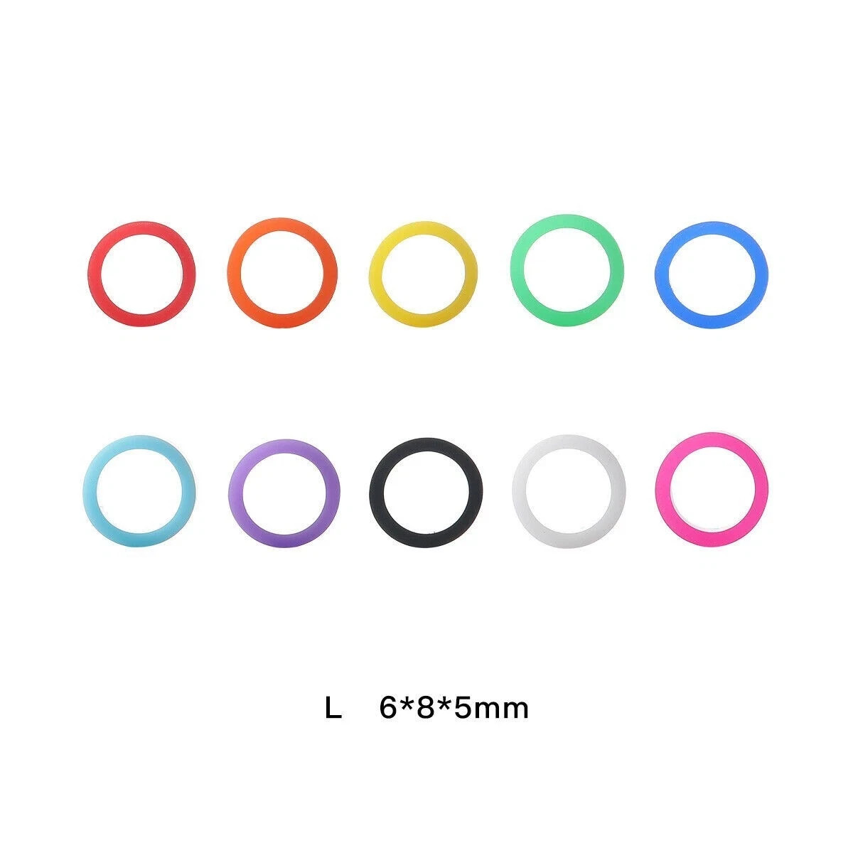 100 Pcs/Box Autoclavable Dental Silicone Code Rings Bands Circle Instrument