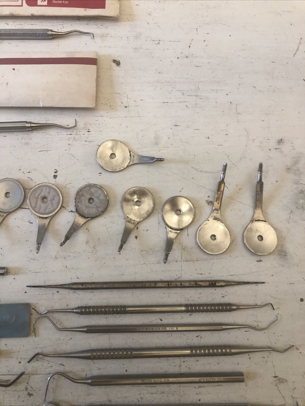 Lot of Mixed Dental Stainless Steel Tools Instruments NORDENT, SS WHITE, RUGBY