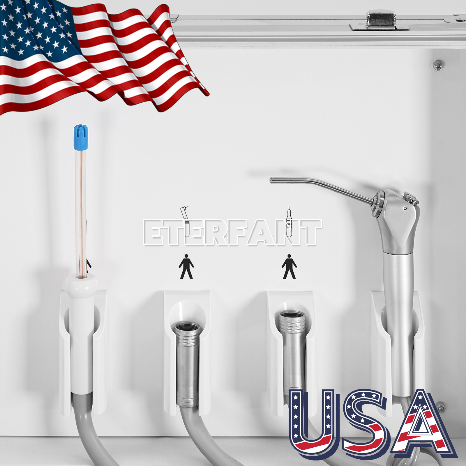 BD-402 Portable Dental Delivery Unit Air Compressor Suction System 4 Holes