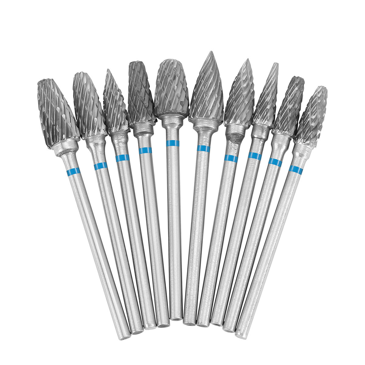 AZDENT Dental Lab HP 2.35mm Carbide Drills Polishing Kit Grinding Polishers Bur