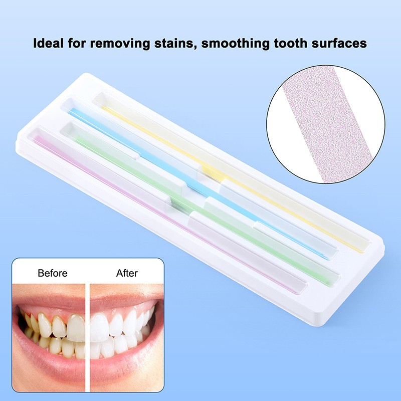 Dental Polishing Strips Teeth Interproximal Sanding Grinding Strip Coarse Fine