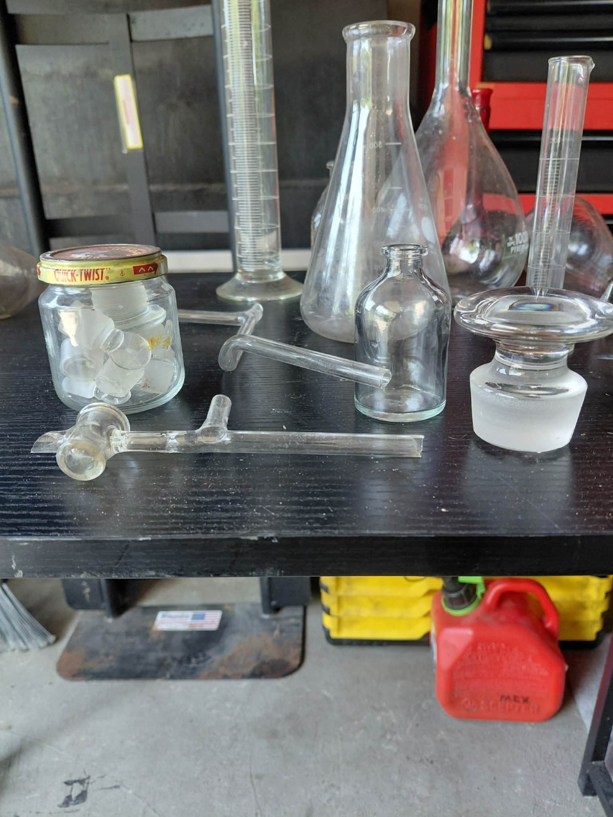 vintage laboratory glassware Mixed Lot Kimax And Pyrex
