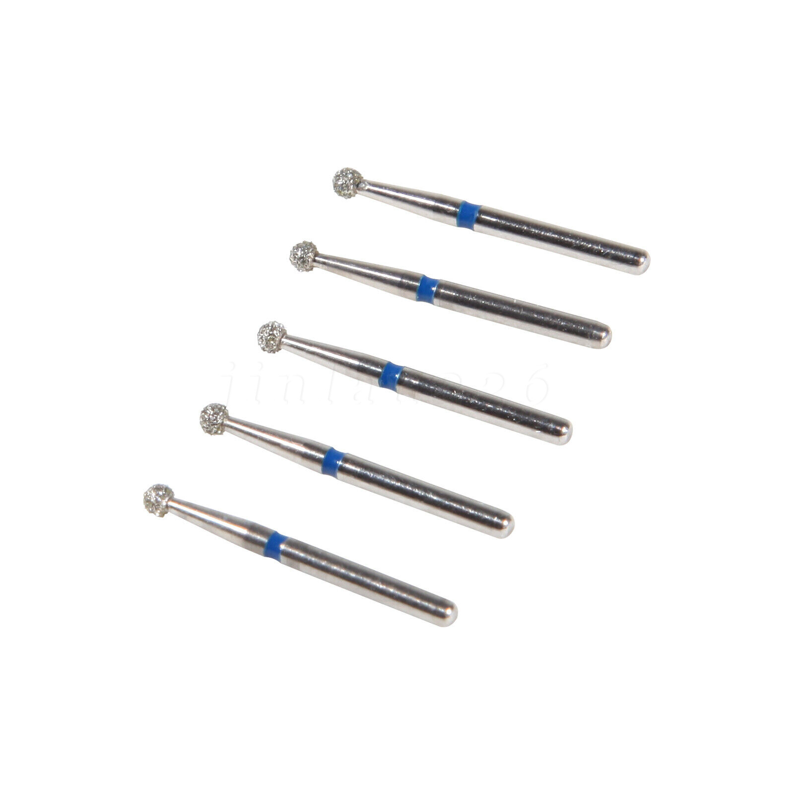 50 pcs Dental Diamond Ball Round burs Medium FG 1.6mm for High Speed Handpiece