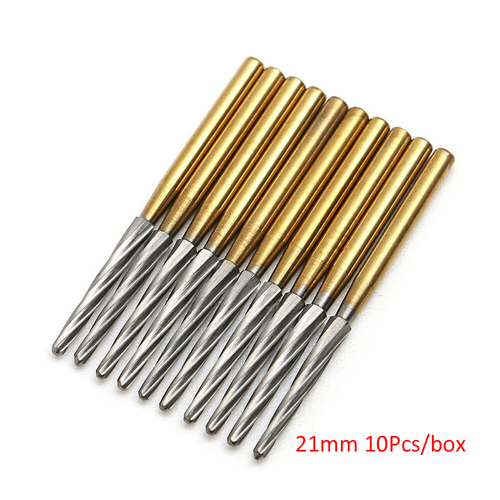 Dental High Speed Tungsten Steel Carbide Crown Metal Cutting Burs 21/25/28/31mm