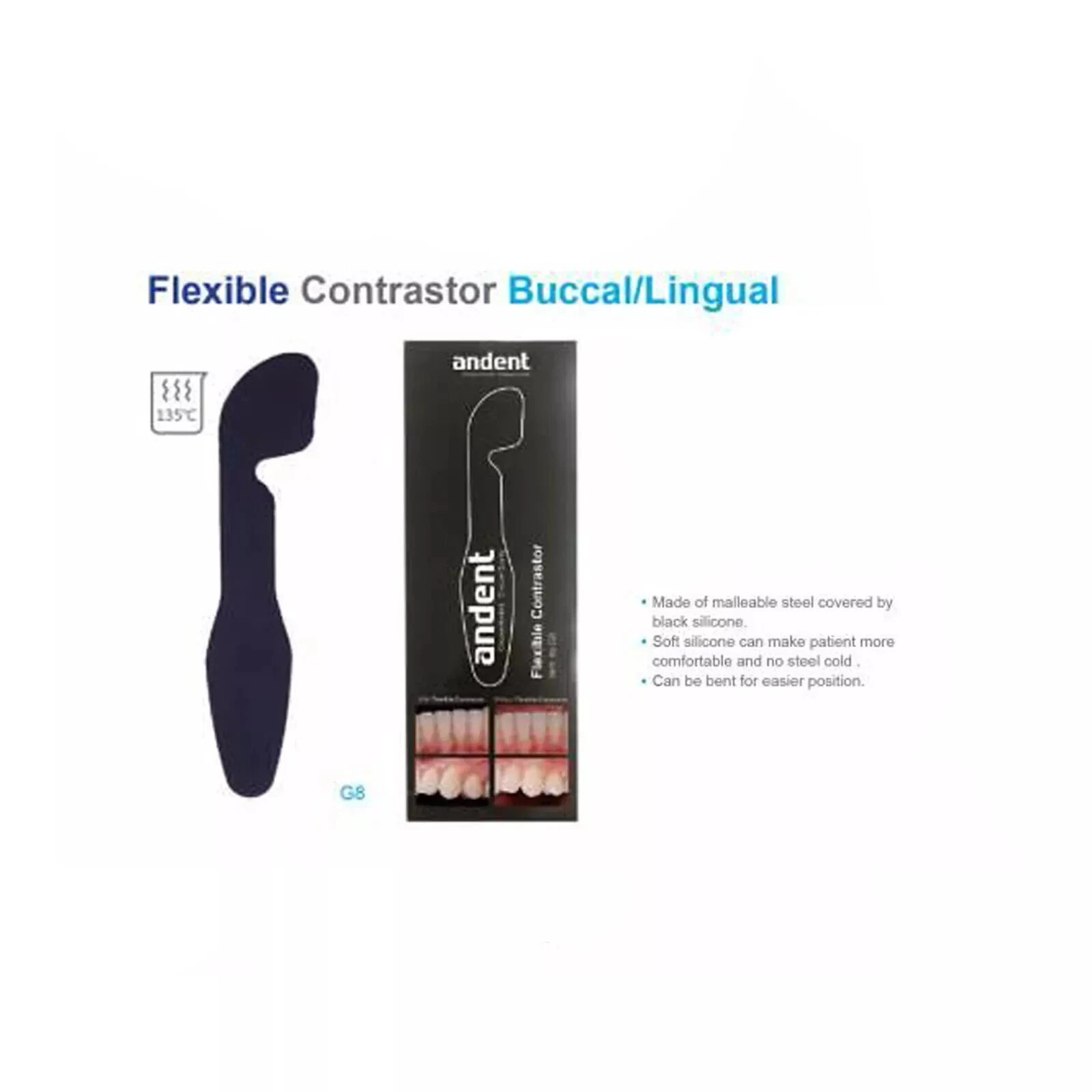 4 Pcs Dental Bendable Flexible Silicone Rubber Black Background Board Contrast