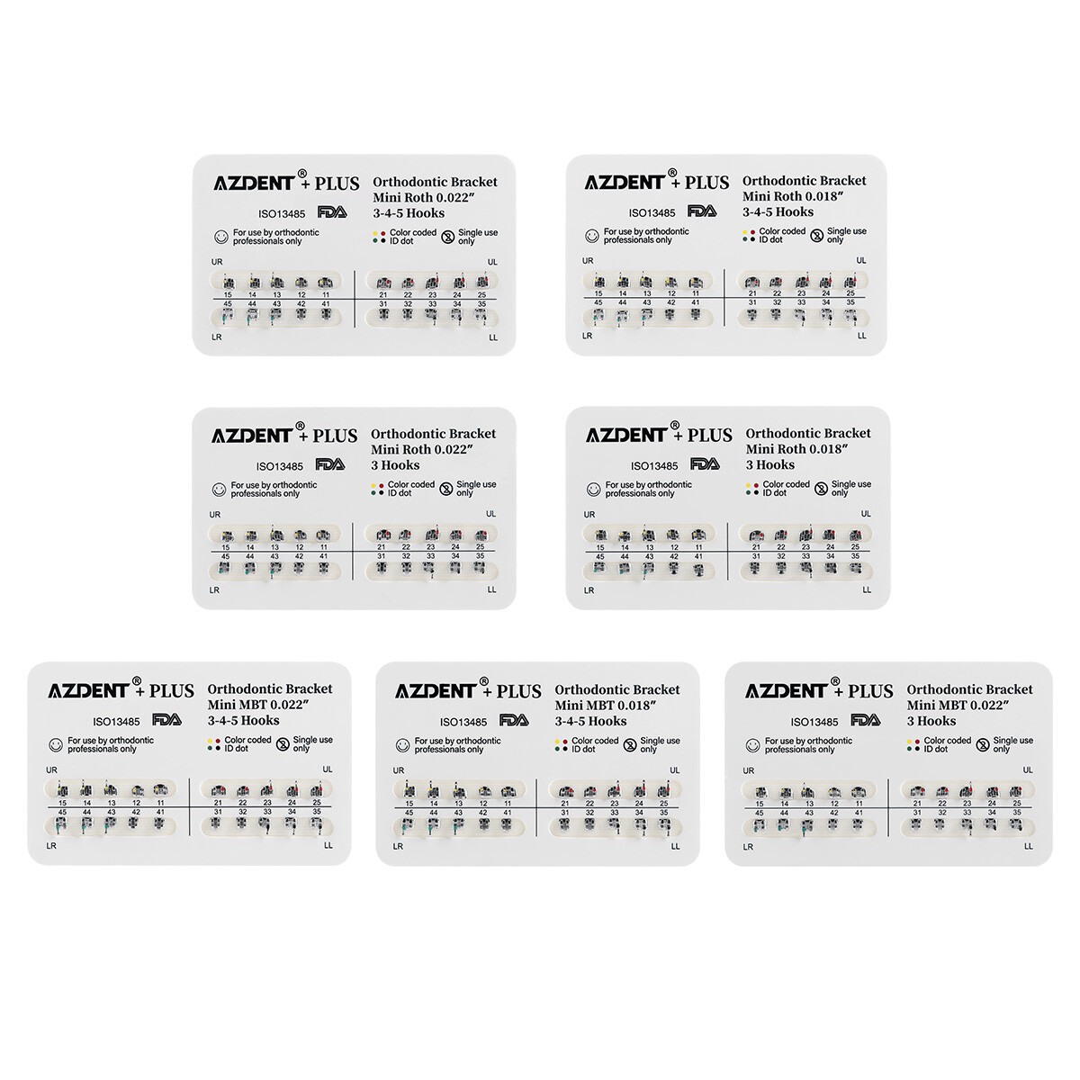 Dental Orthodontic Brackets Metal Braces/Super Elastic Niti Arch Wires Nature