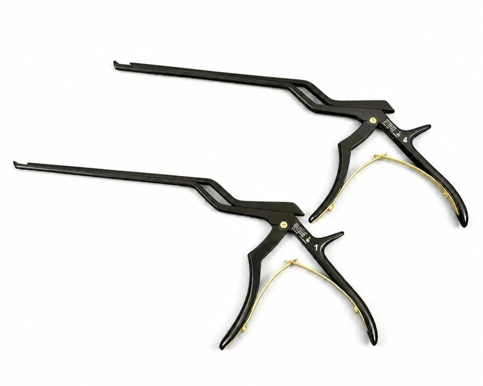 Kerrison Rongeur Set 1mm 4mm 45° Bayonet 9″ AESCULAP Spinal Surgical Instrument