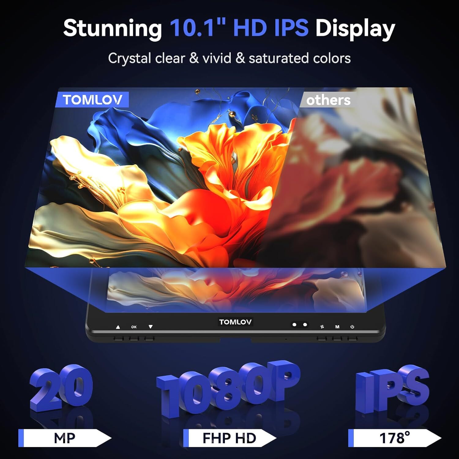TOMLOV DM9 Max 10.1″ IPS HDMI Digital Microscope 1500X 20MP HD Coin Magnifier
