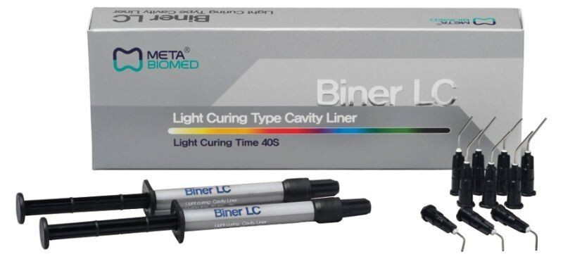 Meta Biomed Biner LC DENTAL Light Curing Type Cavity Liner Base Long exp
