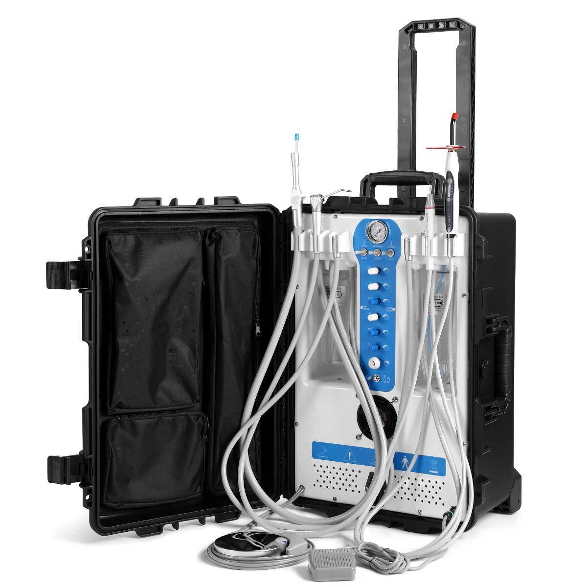 FDA Dental Unit Chair DC Motor Controlled/ Protable Delivery Unit 4H Compressor
