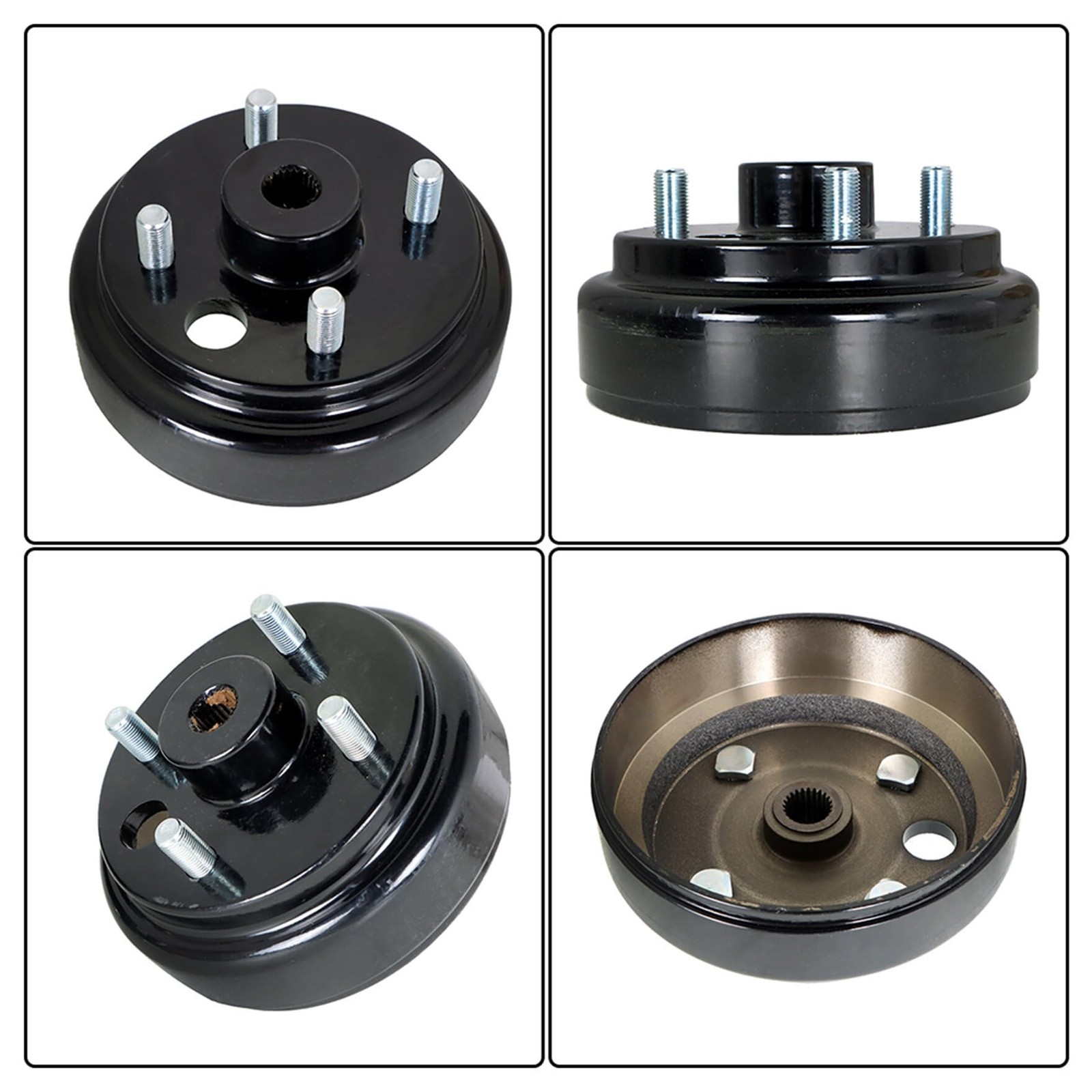 Rear Brake Hub Drum Shoe Kit 17082-G2 Replacement for EZGO TXT Electric 96+