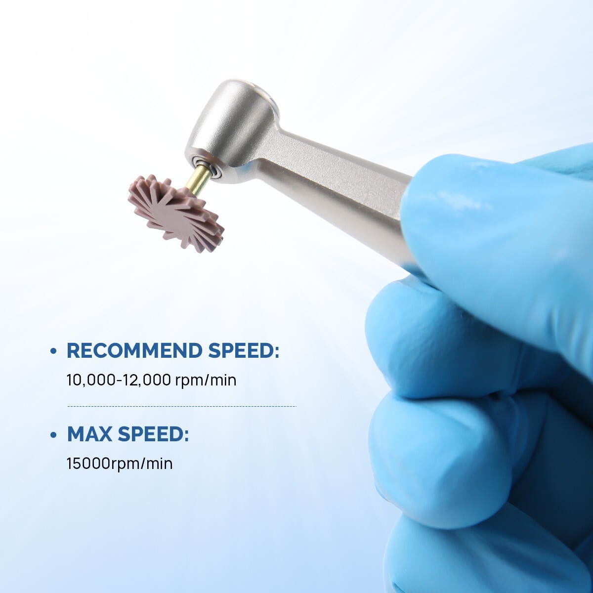Dental Composite Polishing Kit RA Wheels Medium/Fine for Low Speed Handpiece
