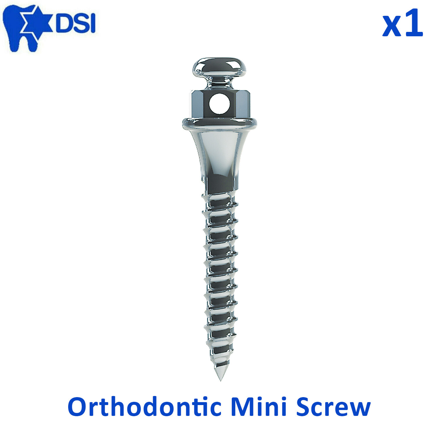 1x DSI Dental Orthodontic TAD Mini Screw Fixture Absolute Anchorage Ø1.5
