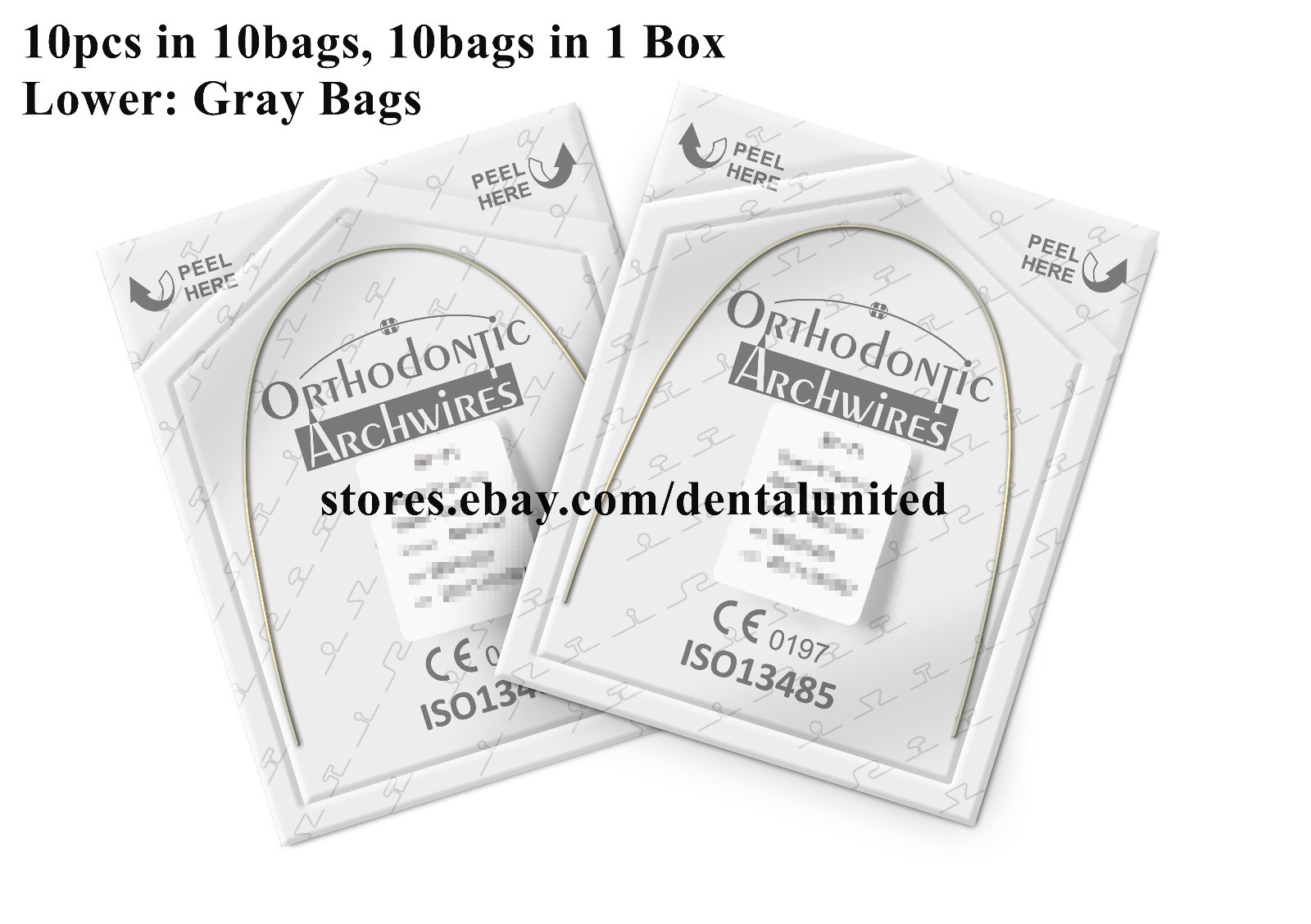 2Boxes 16*22 Upper&Lower Orthodontic Niti Super Elastic Rectangular Archwires