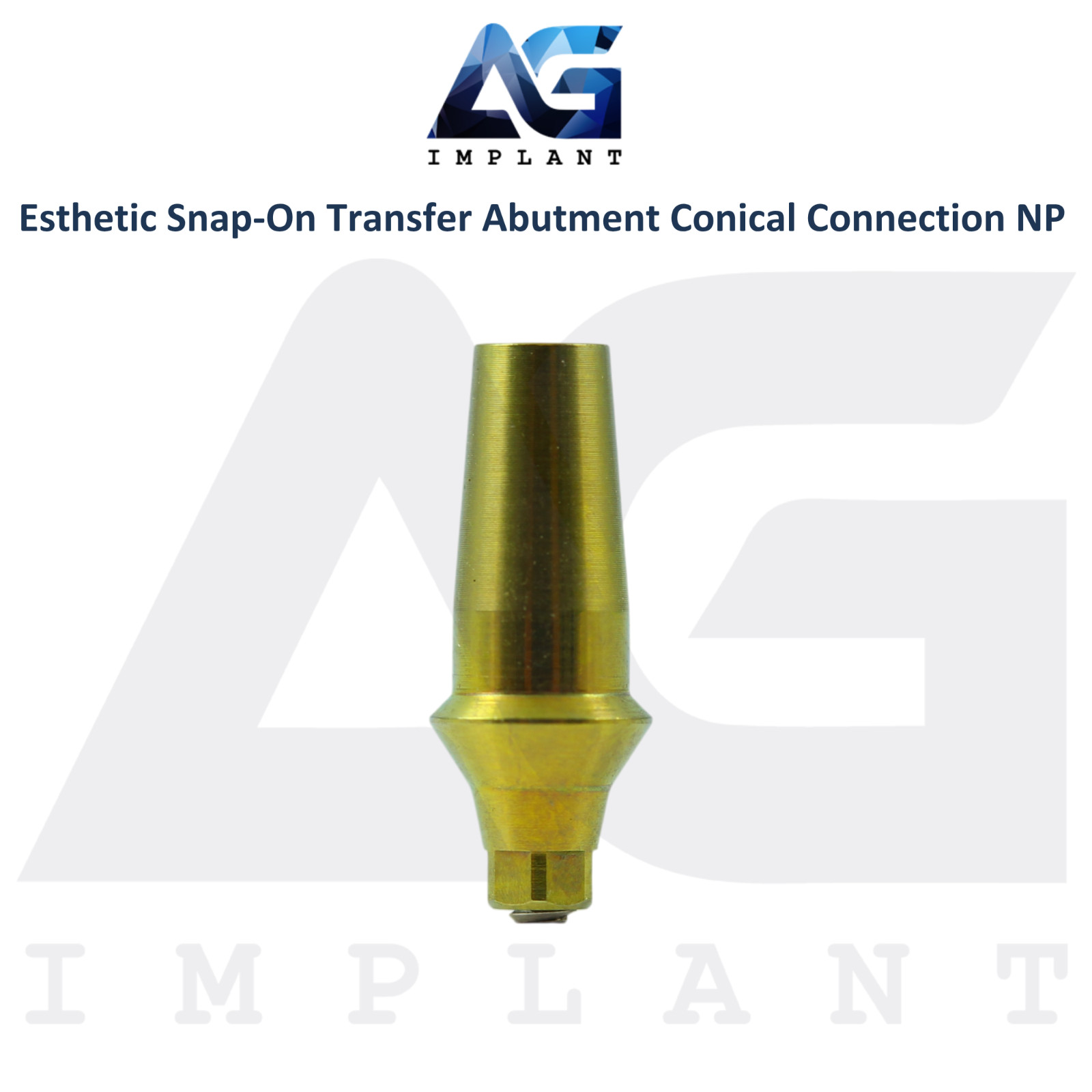 5 Dental Titanium Snap-On Transfer Prosthetic Conical Hex System NP 2.25mm