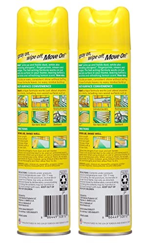 Endust Multi-Surface Dusting & Cleaning Spray Lemon Zest 12.5oz (2-Pack)