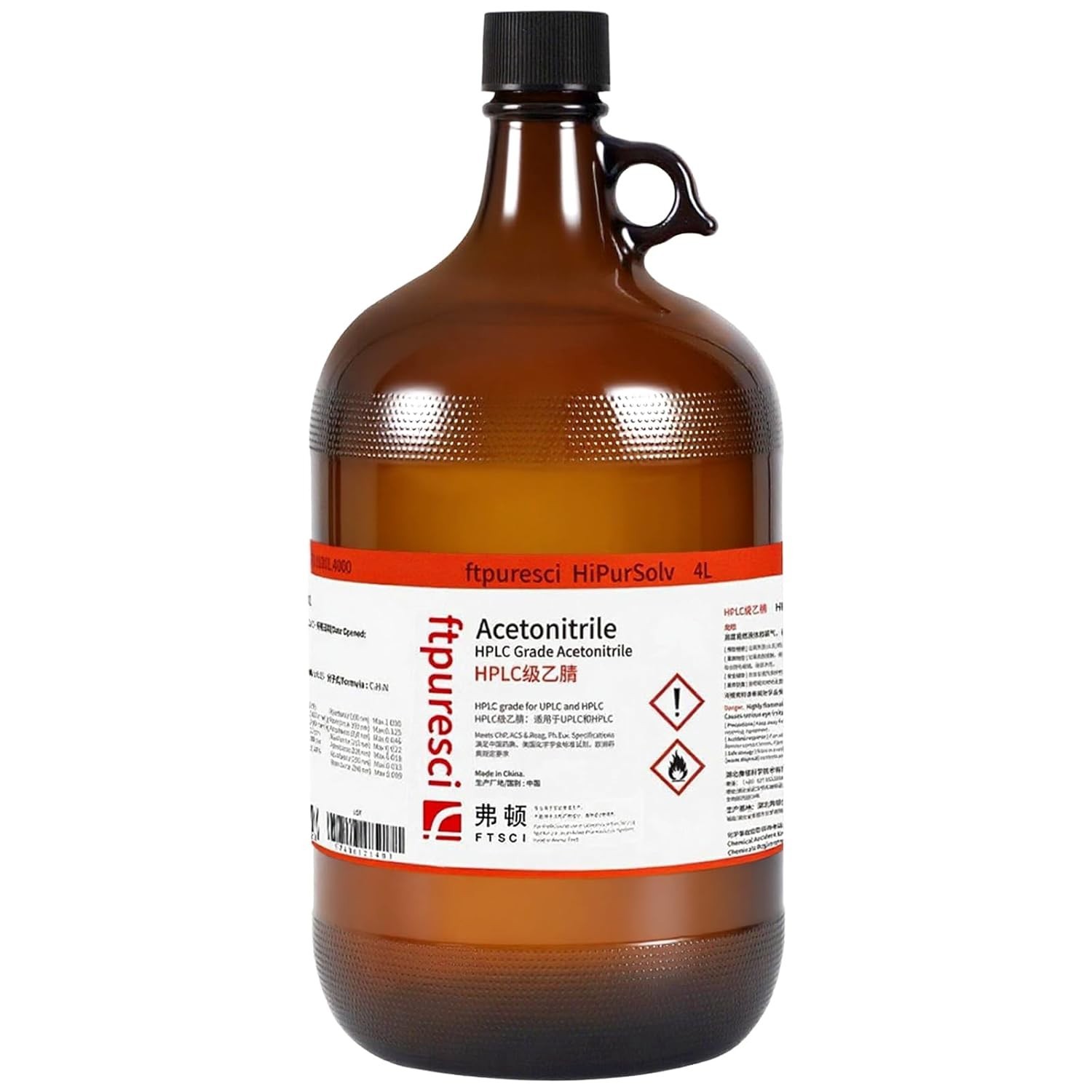 Acetonitrile, HPLC, 4-Liter
