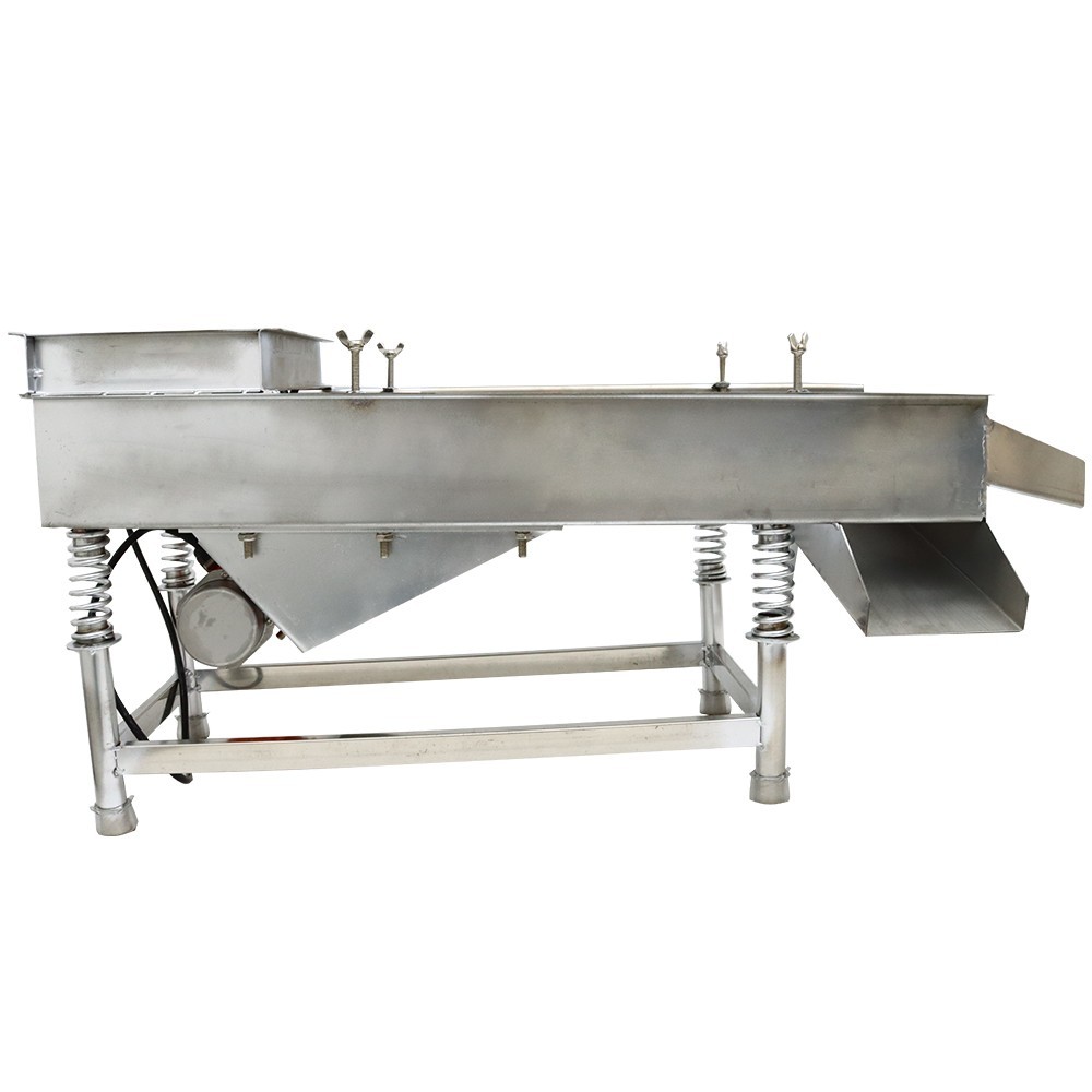 Open Box! Industrial Linear Vibrating Screen 3mm Single Layer Screen Sieve