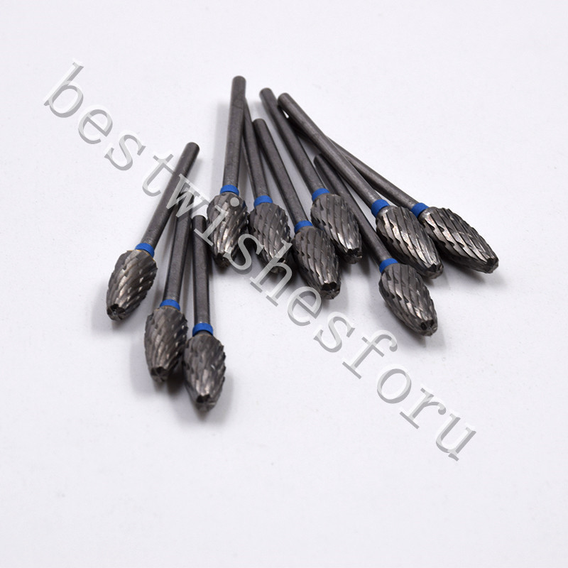 F6 2.35mm Tungsten Carbide Steel Dental Plaster Alloy Acrylic Burs Tooth Drill
