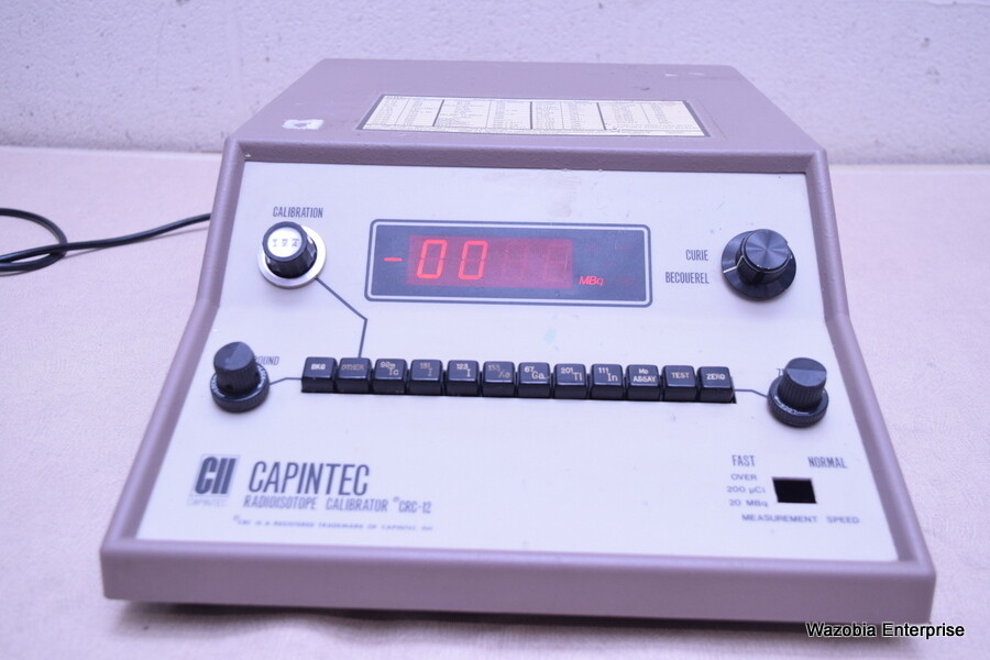 CAPINTEC INSTRUMENT MODEL CRC-12 LABORATORY DIGITAL RADIOISOTOPE CALIBRATOR