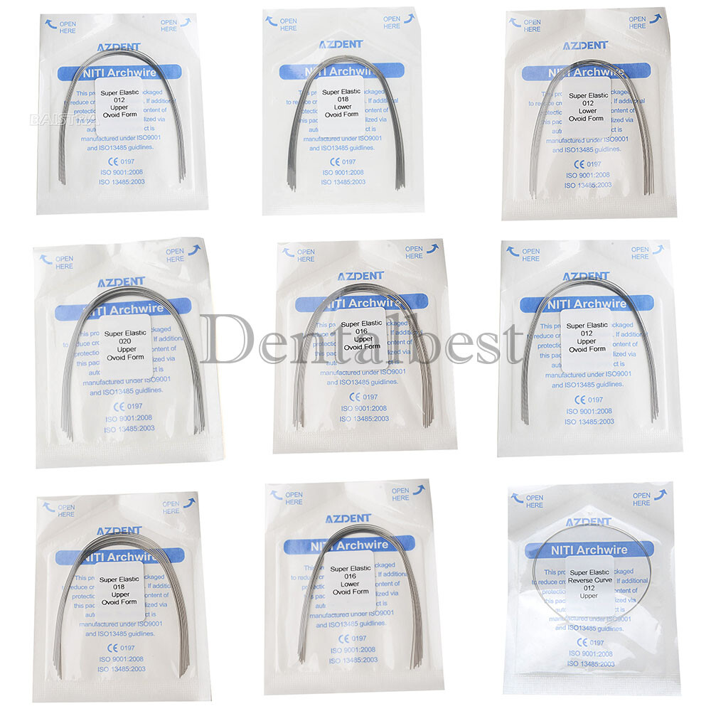 Dental Orthodontic Arch Wire Stainless Steel NITI Reverse Curve Round Oval/Ovoid