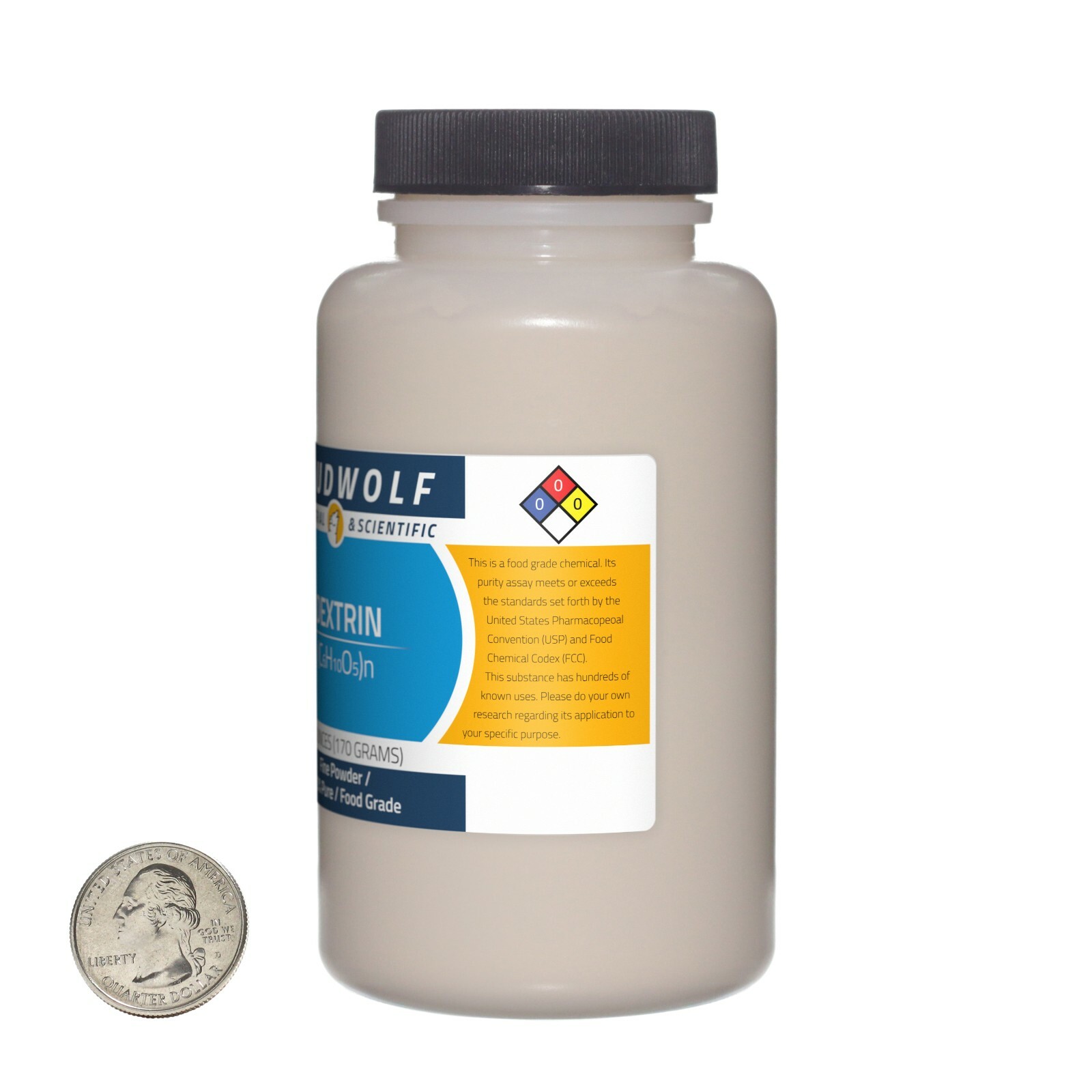 Dextrin / 2.3 Pounds / 6 Bottles / 100% Pure Food Grade / Fine Powder / USA