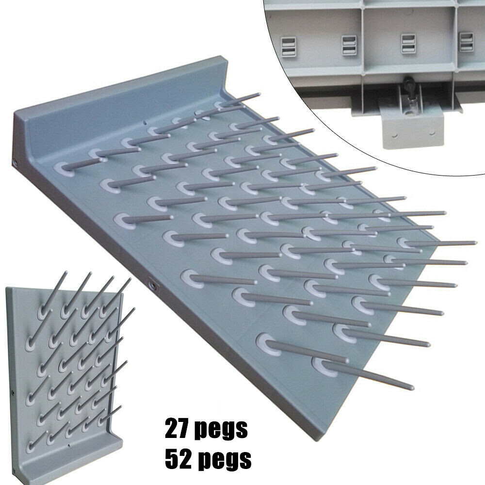 Drying Rack/Lab Supply/Wall Desktop Cleaning Equip Polypropylene 27/52 Pegs Rack